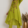Lime Green High Low Tunic Set of 3